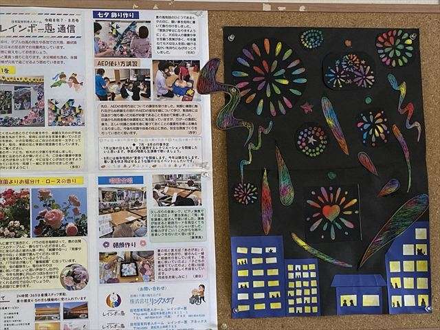 壁面飾り~花火~